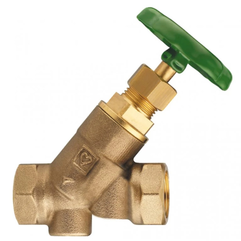 HERZ Вентиль запорный STROMAX- W 4115, Rp (внутренняя резьба), шпиндель наклоненный. DN 25 2411503