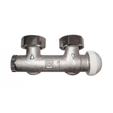 HERZ Узел подключения -3000 TS, с встроенным термостатическим клапаном, подключение к радиатору G 3/4, подключение к трубе G 3/4, угловой 1379392.