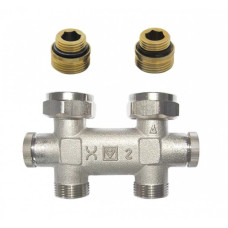 HERZ Узел подключения -3000 TP с байпасом, подключение к радиатору Rp 1/2, подключение к трубе M 22 x 1.5, артикул 1326632.