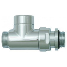 HERZ Клапан для отключения радиатора, RL-Design, проходной, хромированный. G1/2-M 22 х 1,5 S373341