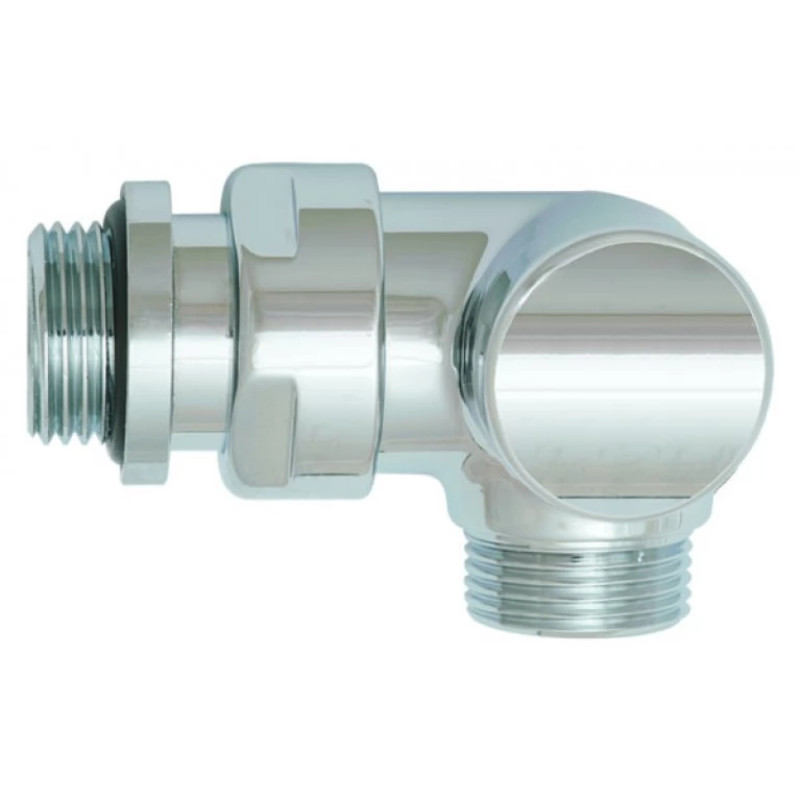 HERZ Клапан для отключения радиатора, RL-Design, осевой CD, хромированный. G1/2-M 22 х 1,5 S374641