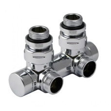 HERZ Узел подключения "De Luxe", Eck, для 1-х трубных сис-м, цвет белый S316614