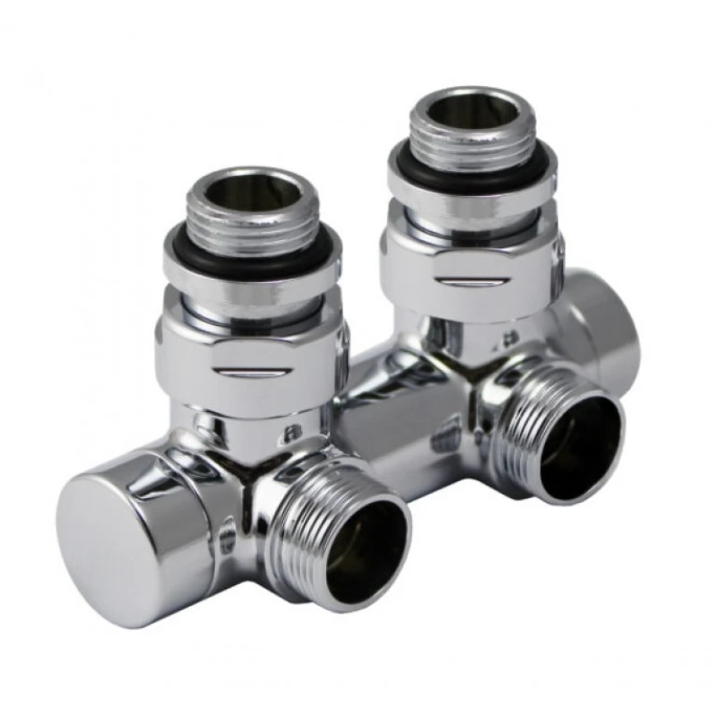 HERZ Узел подключения "De Luxe", Eck, для 1-х трубных сис-м, цвет белый S316614