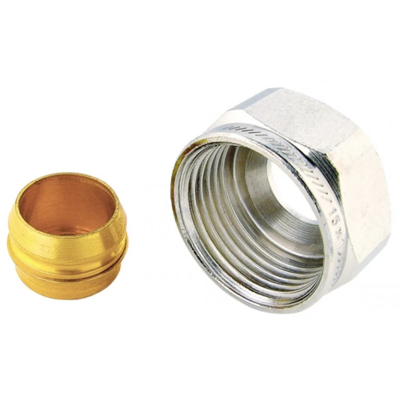 HERZ Фитинг с металлическим уплотнением. Накидная гайка G 1/2" х 15 мм 1629401