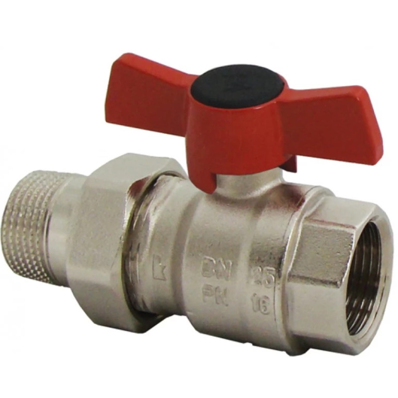 HERZ Кран шаровой вн.-род. с полуугоном 1/2" 1221111