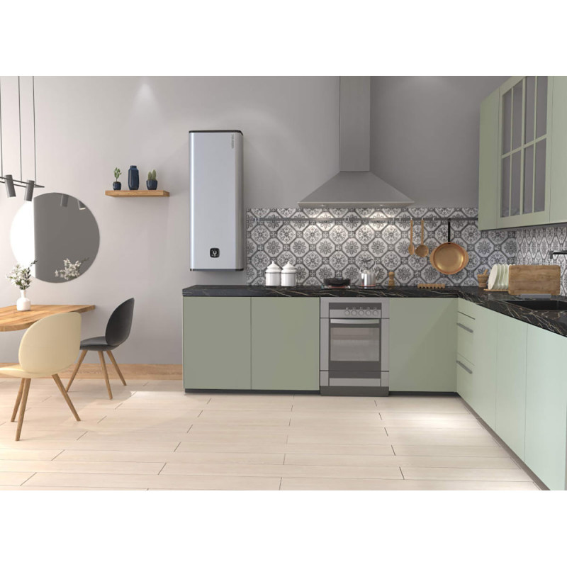 Atlantic Водонагрівач (бойлер) електричний Vertigo Steatite WI-FI 100 ES-MP0802F220-S WD (2250W) silver 80 літрів (851338)
