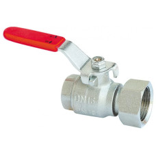 HERZ Кран кульовий ВР-ВР, з важільною ручкою. Корпус з штампованої латуні згідно DIN 17660, нікельований., DN 15. 1244201