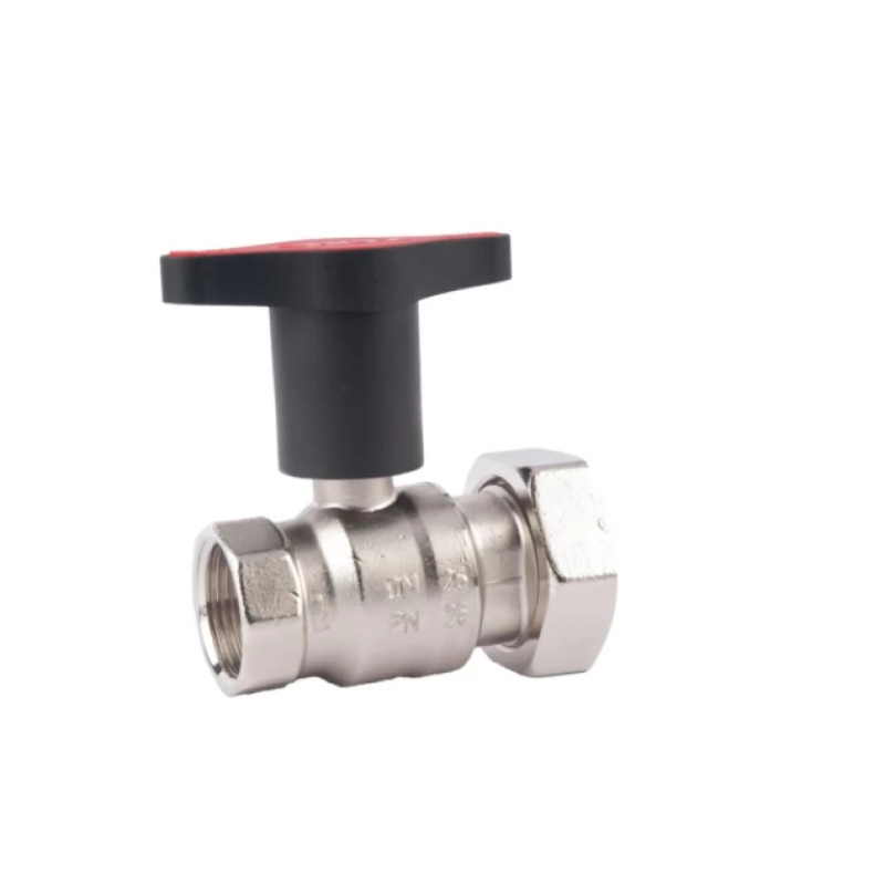 HERZ Кран кульовий для насосів 1222923 (24) з Т-подібною рукояткою, ВР х ВР DN32 1222924