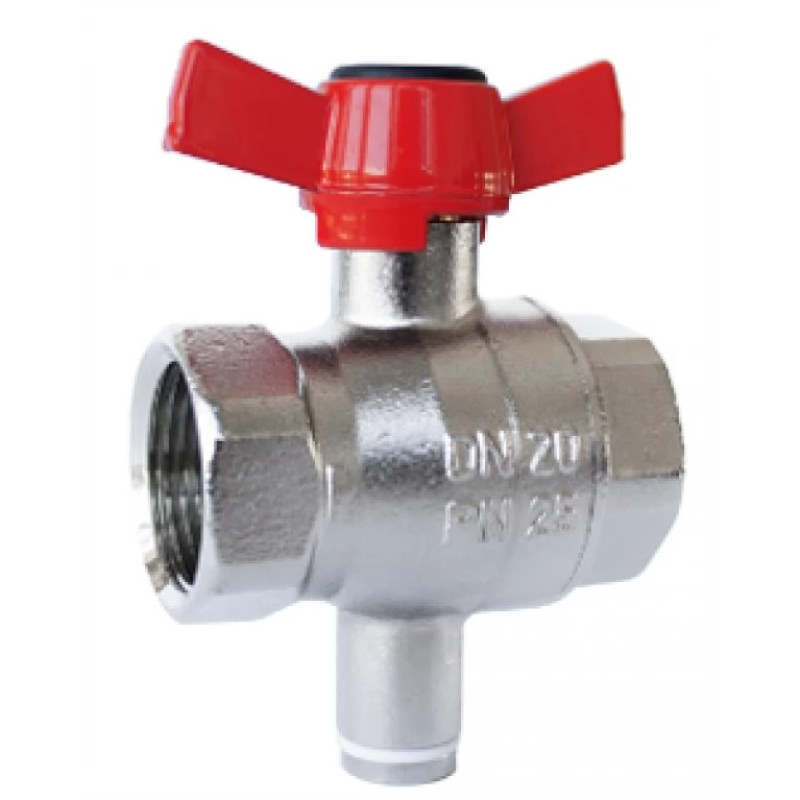 HERZ Шаровой кран 122028X для подключения датчика температуры DN 20 1220282