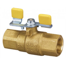 HERZ Кульовый кран ВР-ВР с ручкой "метелик" из стальной пластины, HTB 650 °C / 30 мин. -2300, DN 10 1230010