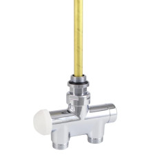 HERZ Вентиль, 4-х ходовой, "De Luxe", проходной, для 1-х трубных систем, хромированный S778641