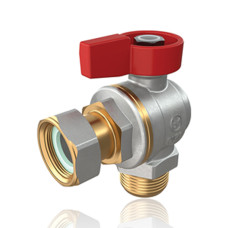 Giacomini Кран кульовий кутовий з накидною гайкою, 3/4" ЗВ (R780PX014)