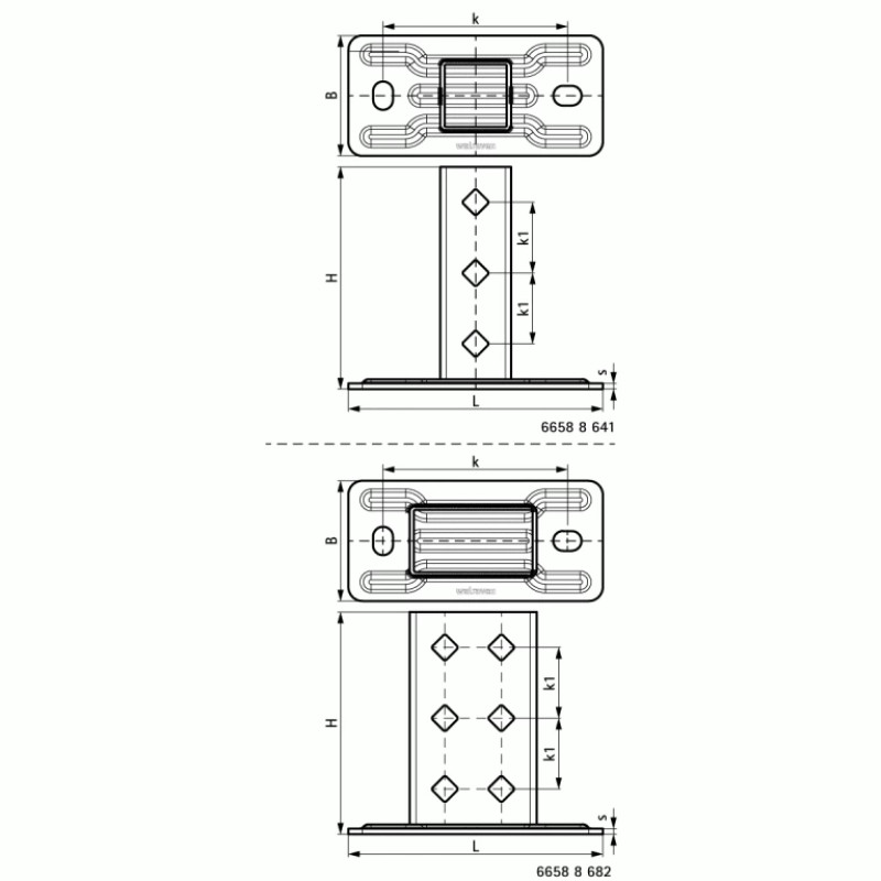 Walraven Тримач профілю посилений BIS Strut (BUP1000) 41x41 + 41x21D 66588641