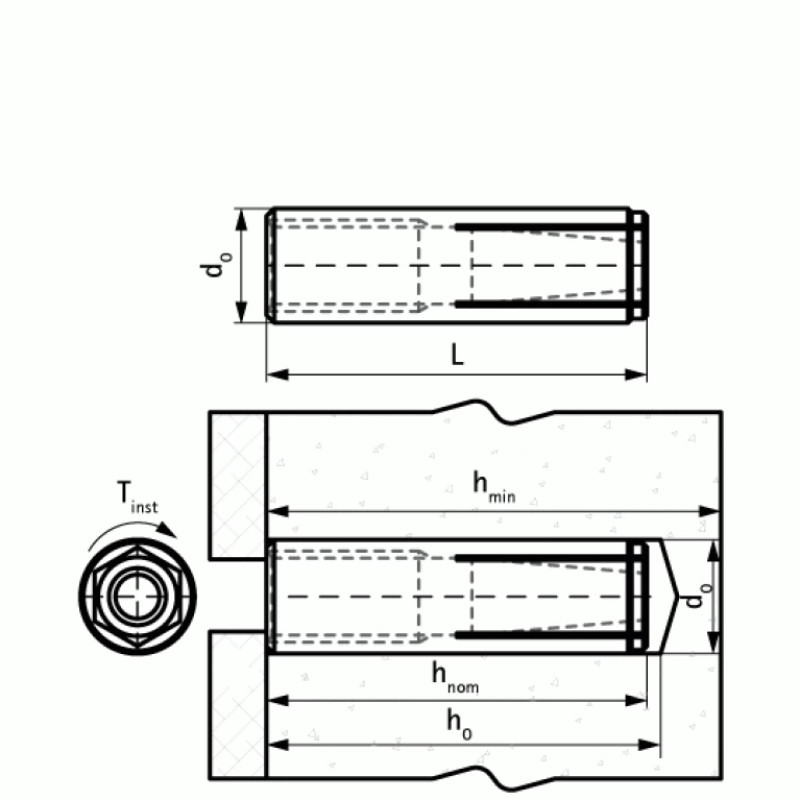 Walraven Забивний анкер із нержавіючої сталі WDI1 50 мм 6103712