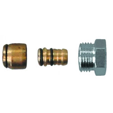 HERZ Фитинг с двойным уплотняющим кольцом и изоляционной шайбой. Зажим G 1/2", уплотнение под конус, 16х2 1609201