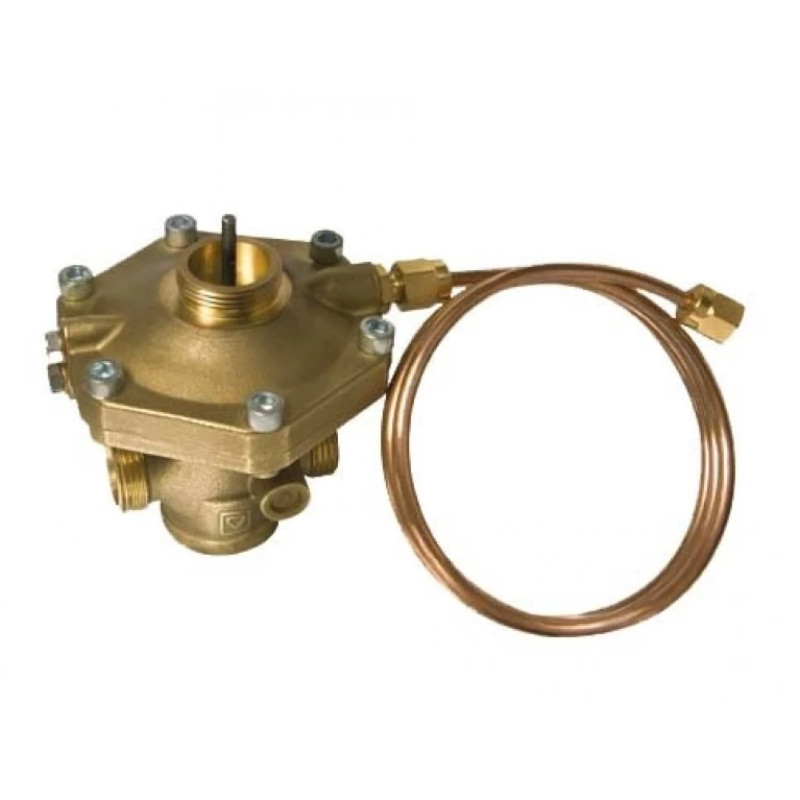 HERZ Регулятор перепада давления 4002 FIX TS с фиксированной настройкой 23 кПа, со встроенной термостатической кран-буксой, наружная резь DN - 32, Kvs, м³/ч - 9,48, Расход, м³/ч - 0,20-4.00, Расход /час - 200-4000 1400284