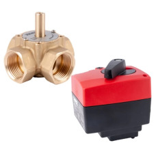 HERZ Комплект, четырехходовой клапан 2138 с приводом 1771263 DN - 25, Kvs, м³/ч - 10 1213823