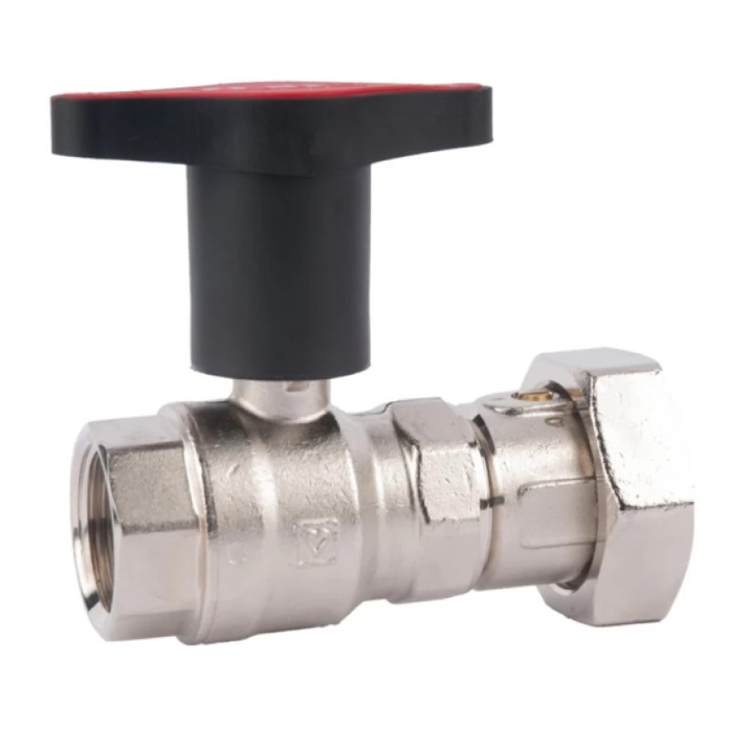 HERZ Кран кульовий для насосів зі зворотним клапаном з Т-подібною рукояткою, ВР х ВР DN32 1222904