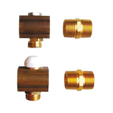 Набор отдельных отводов DN 25 (1") с запорным и термостатическим кран-буксом, для удлинения 1 8532 XX 1853193 Herz