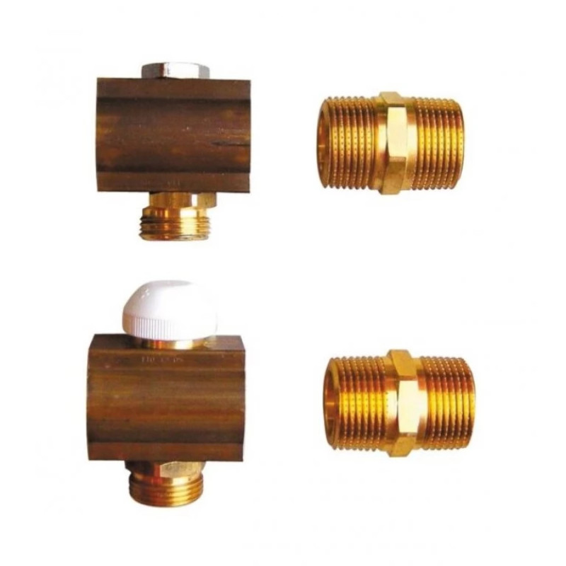 Набор отдельных отводов DN 25 (1") с запорным и термостатическим кран-буксом, для удлинения 1 8532 XX 1853193 Herz