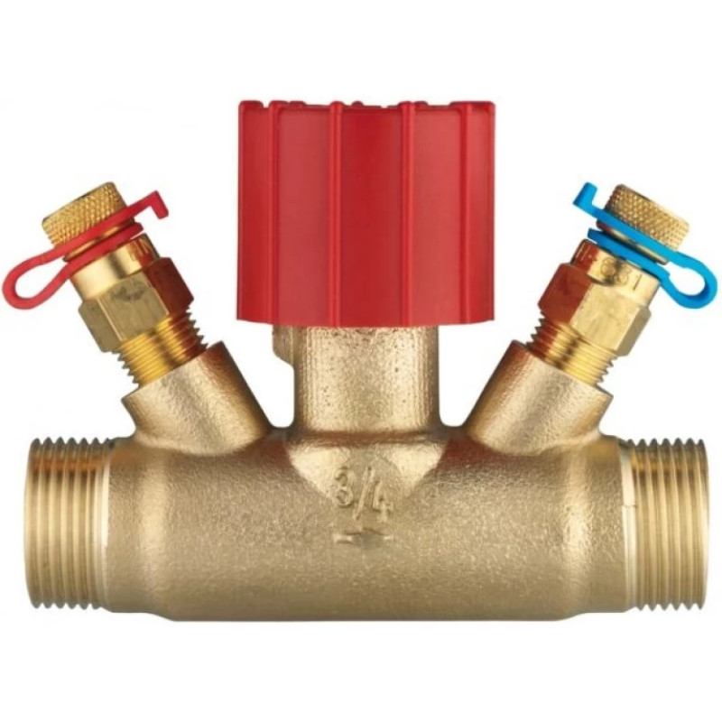 HERZ Балансовый клапан STRÖMAX 4216 МS для фанкойлов с измерительными штуцерами, внешний резь DN - 15, Kvs, м³/ч - 3,4 1421621