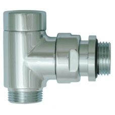 HERZ Клапан для отключения радиатора, RL-Design, хромированный угловой G1/2-M 22 х 1,5 S373441