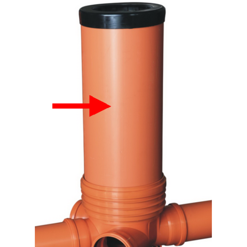 Profil Труба ПВХ наружн. подъемная (для кинета) гладкая 400 х 1000,