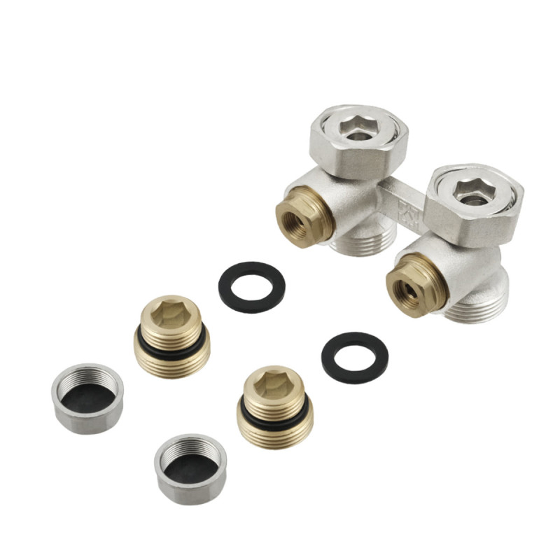 Raftec Узел нижнего подключения радиатора прямой 1/2"х3/4" HRKS11