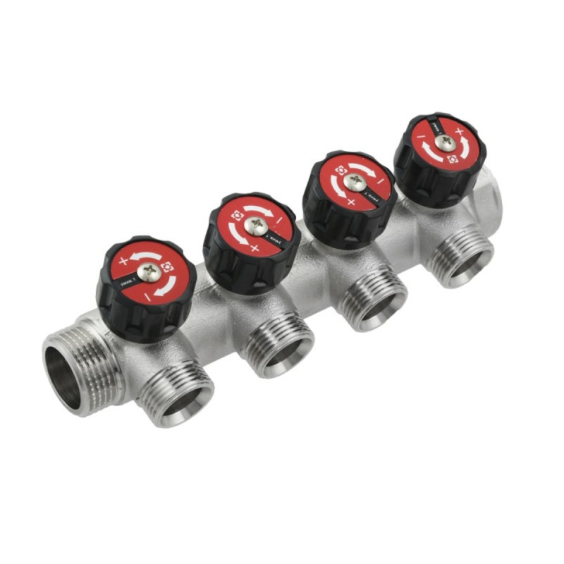 Raftec Коллектор 1"x3/4" 4 выхода KV03024