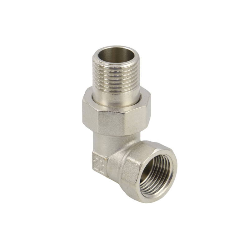 Raftec Американка угловая 1/2" ВН никель