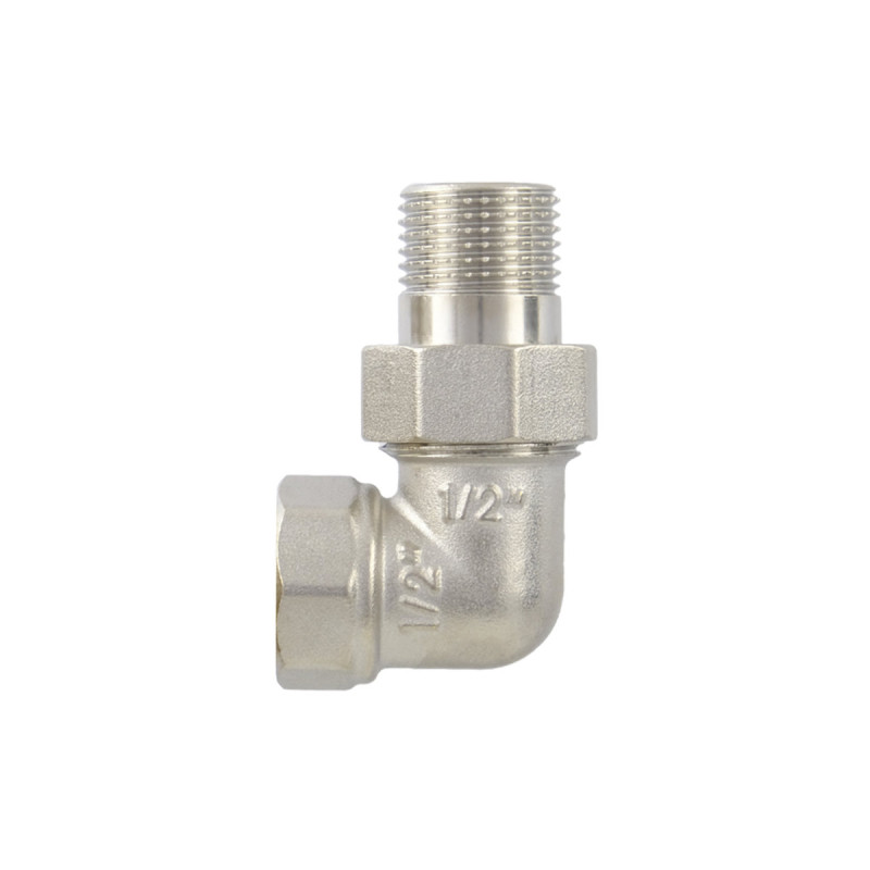 Raftec Американка угловая 3/4" ВН никель