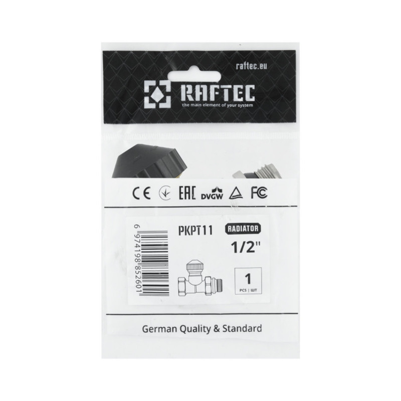 Raftec Клапан термостатический прямой 1/2"х1/2" (под термо) M30 x1.5 (PKPT 11)