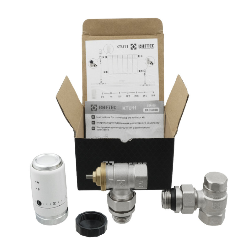 Raftec Комплект термостатический M30 угловой 1/2" KTU 11