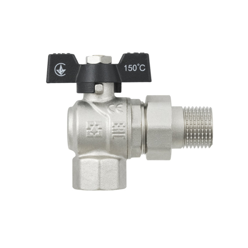 Raftec Кран шаровый BLACK DN15 НВ 1/2" бабочка DRBS1-U