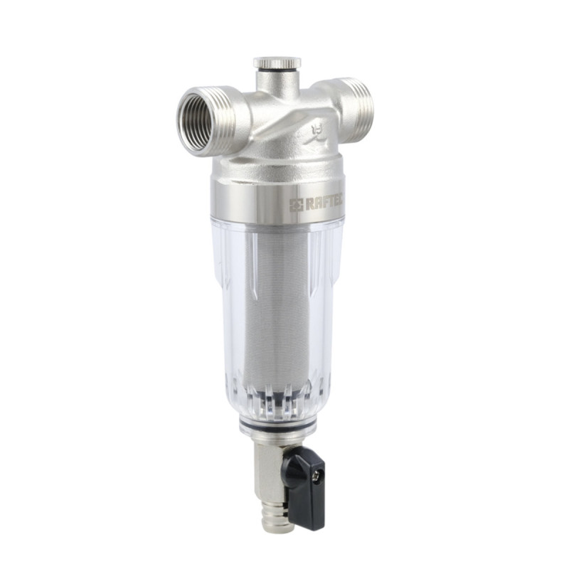 Raftec Самопромывочный фильтр с манометром 1/2" RMCF01