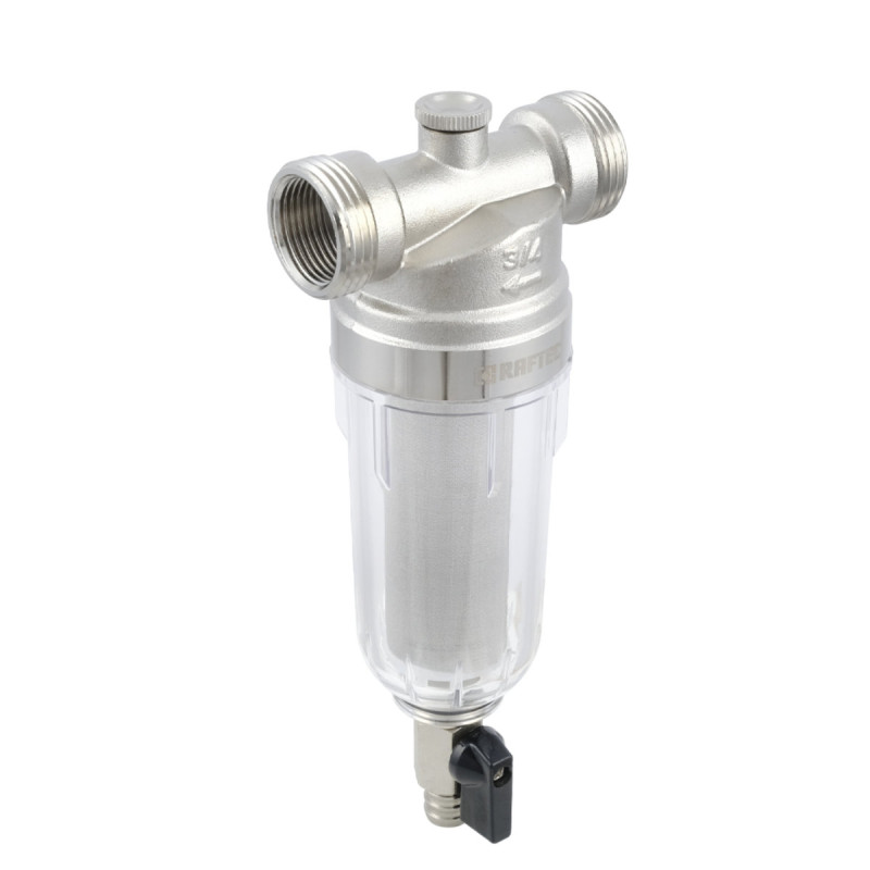 Raftec Самопромывочный фильтр с манометром 3/4" RMCF02
