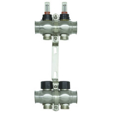 Коллектор с расходомерами Raftec STEEL 1"х2 RC03-02