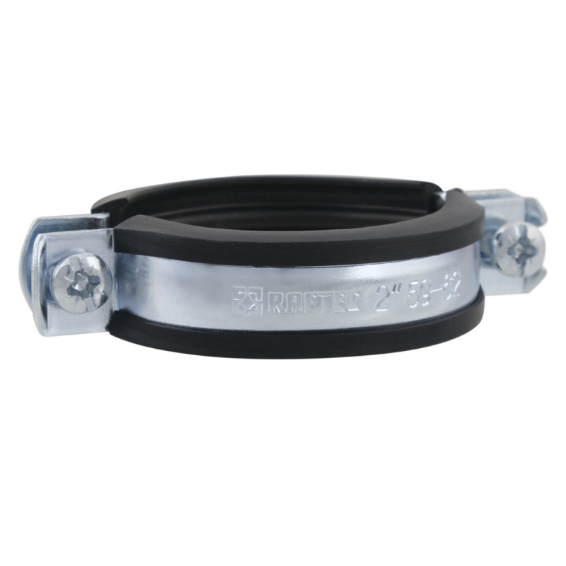 Raftec Хомут трубный (гайка (М8+10)+шуруп) 2" (59-62) RHO-5962
