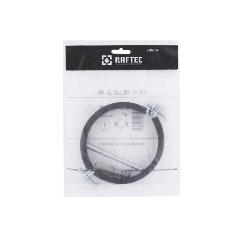 Raftec Хомут трубный (гайка (М8+10)+шуруп) 4" (108-114) RHO-108114