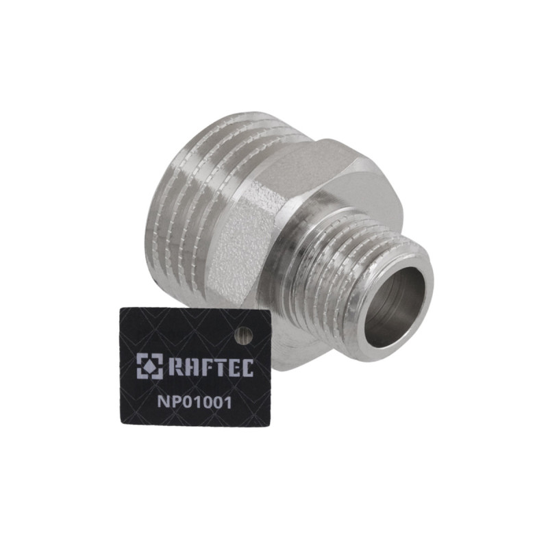 Raftec Ниппель 1/2x1/4" никель