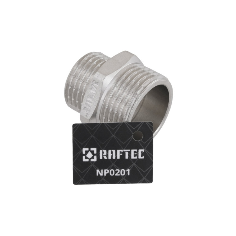 Raftec Ниппель 3/4x1/2" никель