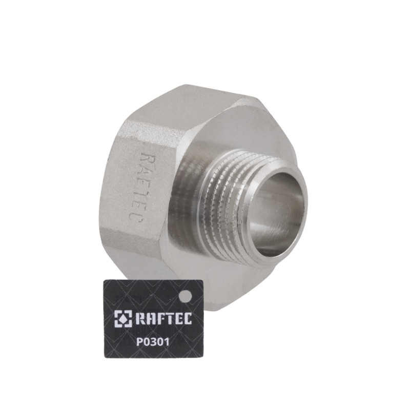 Raftec Переходник 1x1/2" никель