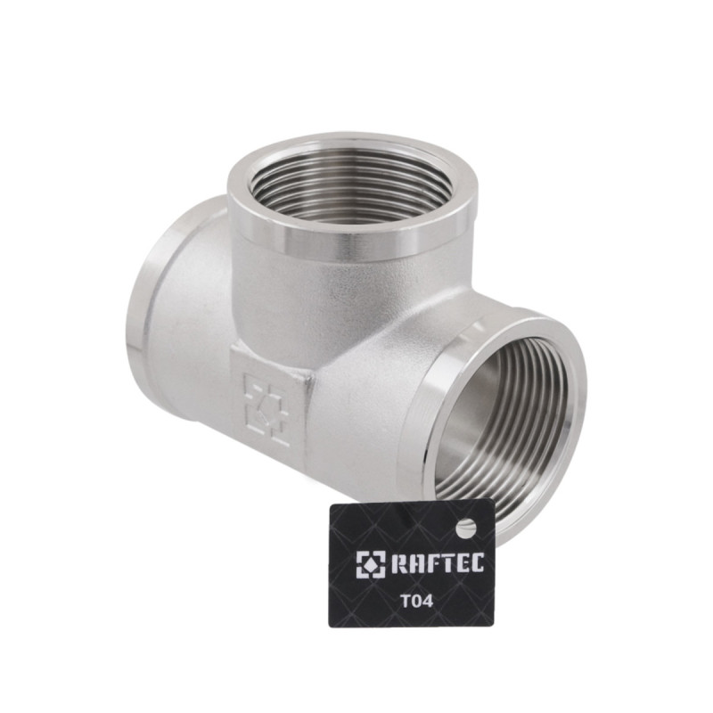 Raftec Тройник 1 1/4" ВВВ никель