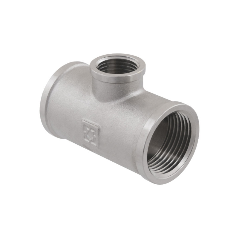 Raftec Тройник 1x1/2x1" ВВВ никель