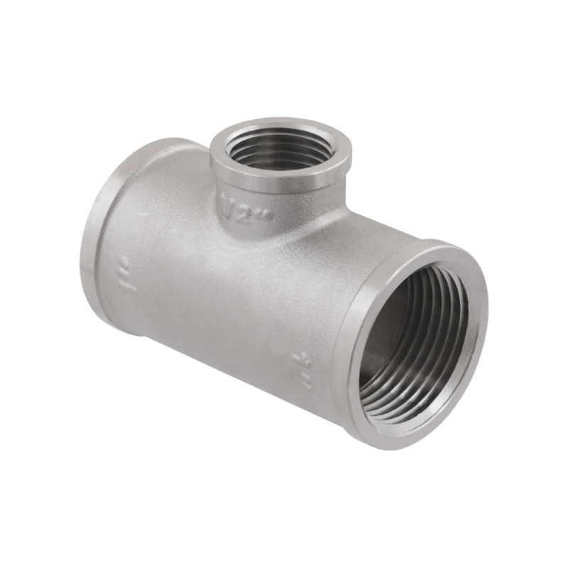 Raftec Тройник 1x1/2x1" ВВВ никель