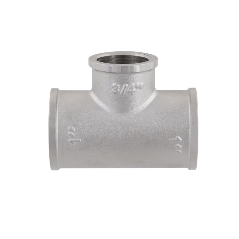 Raftec Тройник 1x3/4x1" ВВВ никель