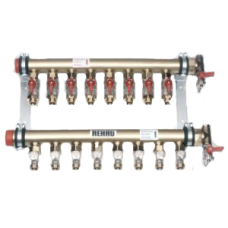 Індустр. розпод коллектор REHAU 1 1/2 12 HKR,для підключ. труб 17х2 и 20х2 (248860001)