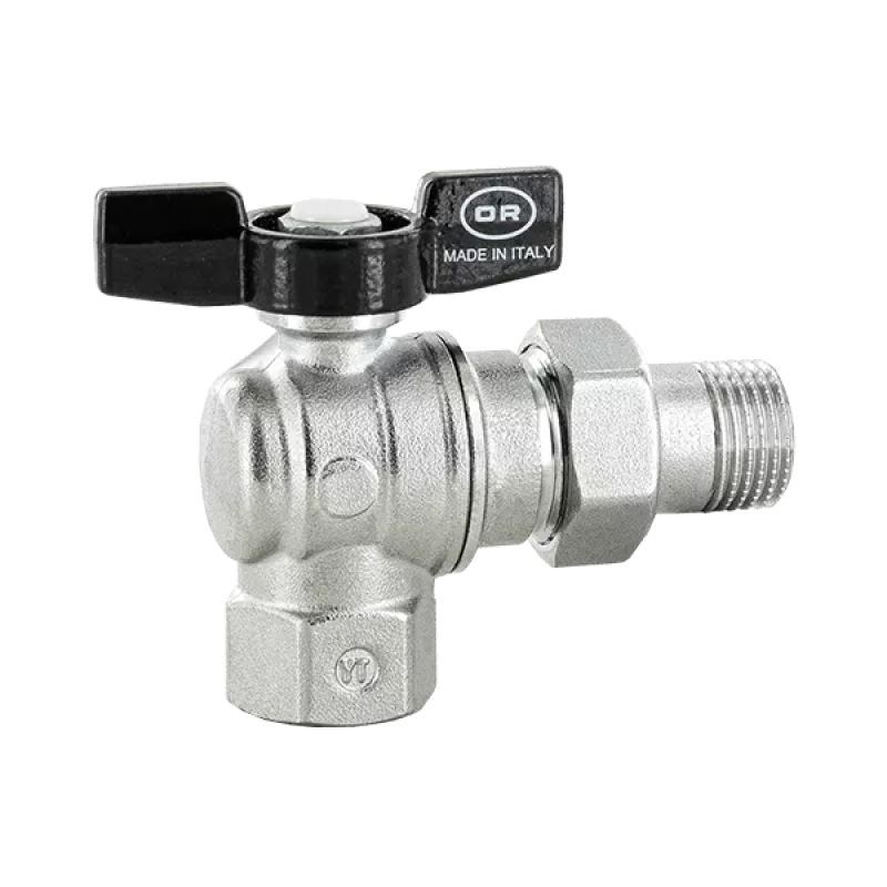 RIGAMONTI Шаровой кран с полу-поворотом Aurea PN35 1/2", угловой (1120.115)