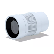 ANI-plast Подовжувач гнучкий для унітазу K821R випуск Ø110 мм (190-370 мм)