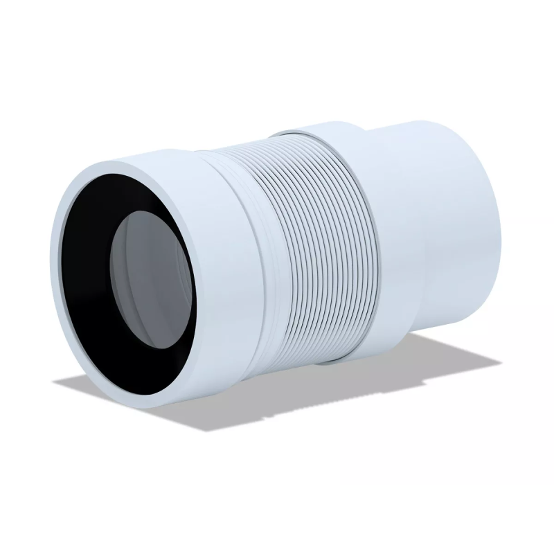 ANI-plast Подовжувач гнучкий для унітазу K821R випуск Ø110 мм (190-370 мм)